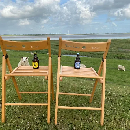 Apartamento Deichkoje12 Deck 1 Eg Direkt Am Eiderdeich Nur 7 Km Bis Zur Nordsee Und 20 Min Bis Sankt Peter Ording *
